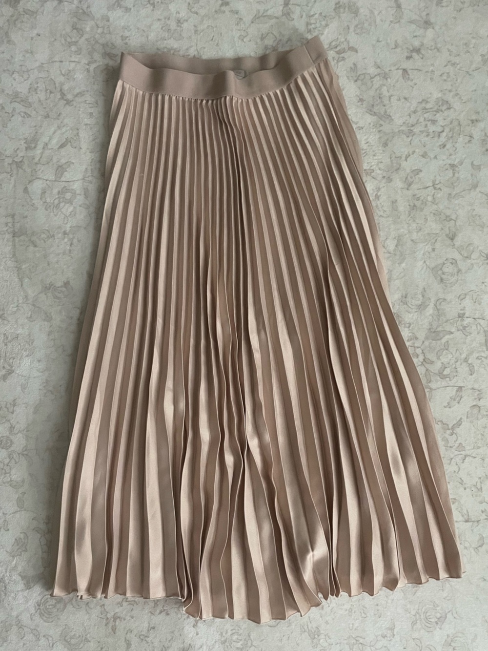 H&M Pleated Midi Skirt - Blush